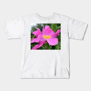 Peony flower photo Kids T-Shirt